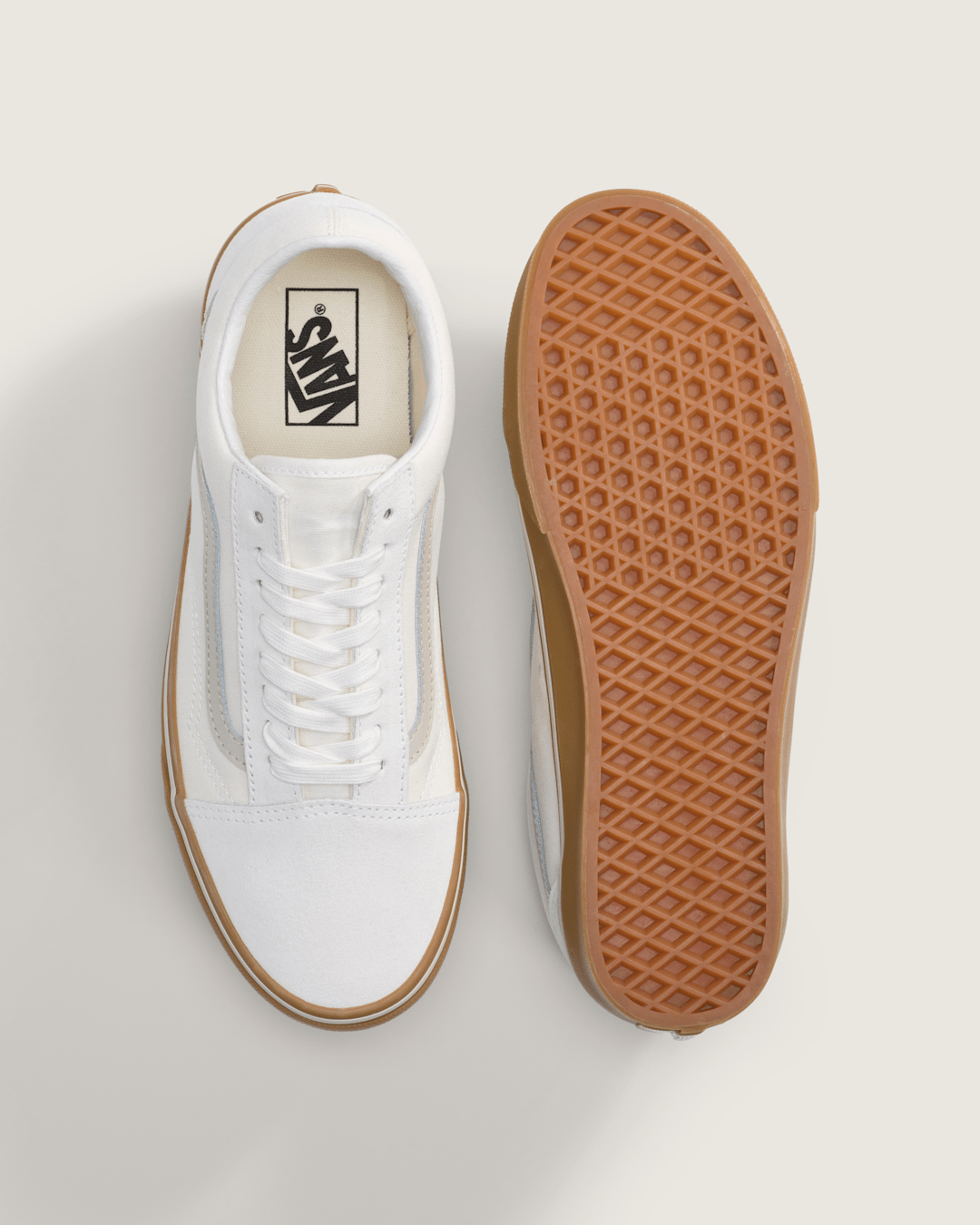 Vans Old Skool Gum Shoe in White