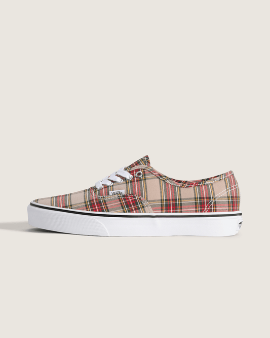 Vans Authentic Shoe in Brown / Red