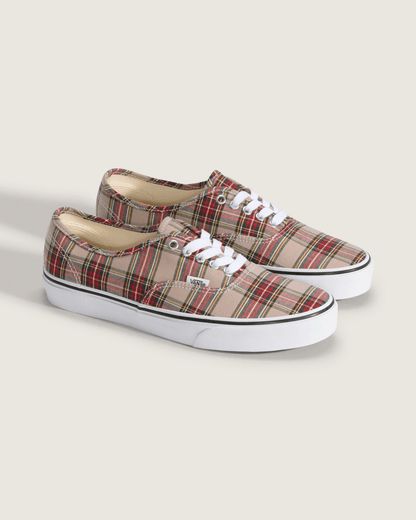 Vans Authentic Shoe in Brown / Red