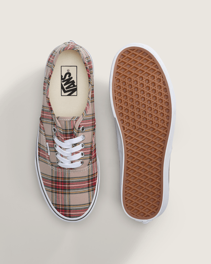 Vans Authentic Shoe in Brown / Red