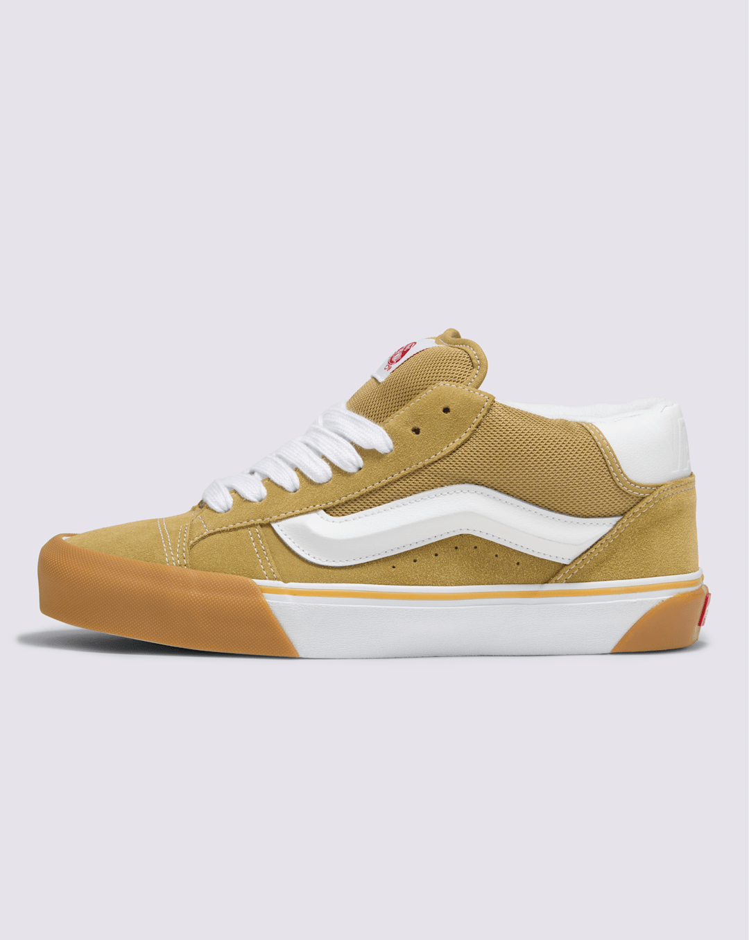 Vans Knu Mid Shoe in Khaki Brown / Gum