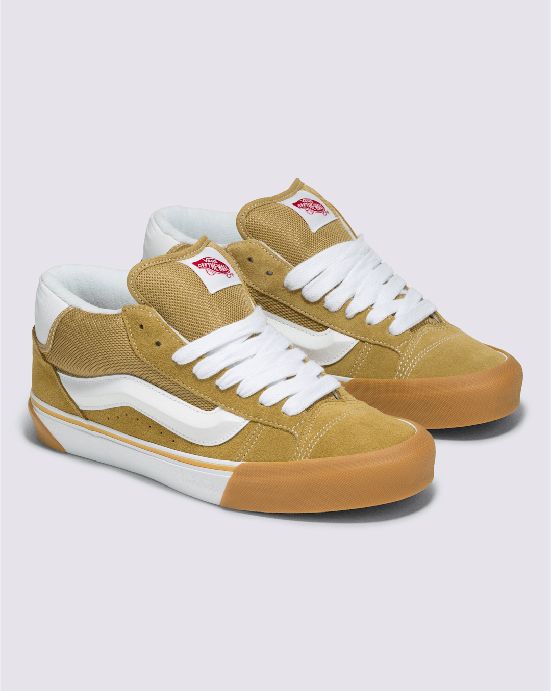 Vans Knu Mid Shoe in Khaki Brown / Gum