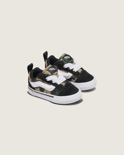 Vans Toddler Knu Skool Shoe in Camo Jungle Green